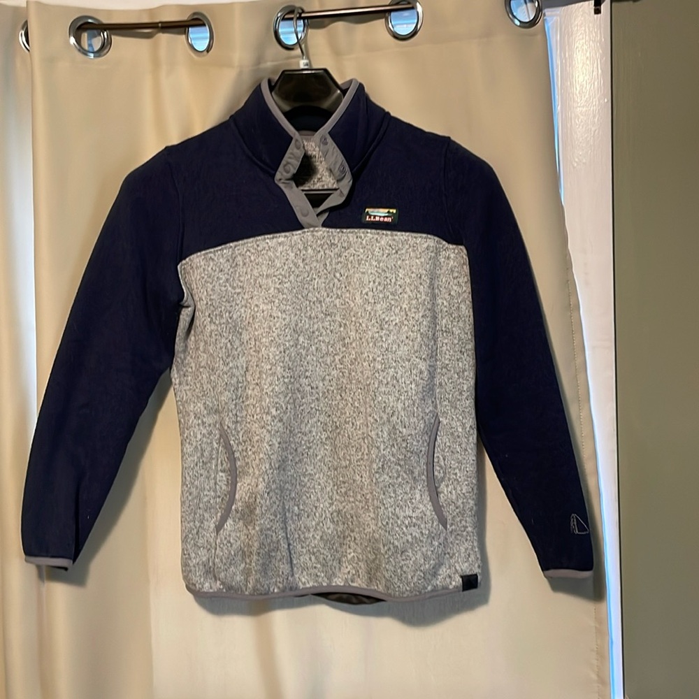 L.L. Bean Navy and Gray Sweatshirt